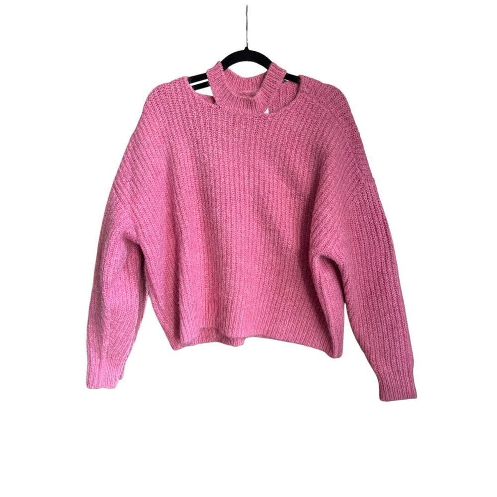 Pistola alpaca wool blend pink sweater small